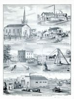 St. Francis Church, Appleton Furniture Factory, Wagon Works, M.T. Boult, Armstrong, O'Leary Brothers, Wisconsin State Atlas 1881